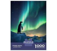 Puzzles pour Adultes 1000 Pièces Penguin Winter Puzzle Adulte Jeux Amusants Analyse Et Logique Idéal comme Cadeau pour Toute La Famille 38x26cm/1000pcs