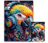 Puzzles pour Adultes 1000 pièces Perroquet coloré Puzzles pour Adultes Casse-tête Haute difficulté pour Adolescents 26x38cm / 10,23x14,96 Pouces