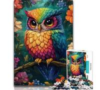 Puzzles pour Adultes 1000 pièces Petit Hibou Mignon, Jeux éducatifs, décoration d'intérieur, idéal comme Cadeau pour Toute la Famille 50x75cm