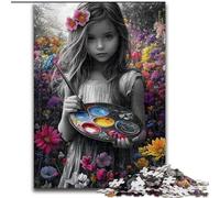 Puzzles pour Adultes 1000 pièces Petite Fille dessinant 1000 pièces Puzzles pour Adultes Jeu éducatif Défi Jouet (Taille 26x38cm)