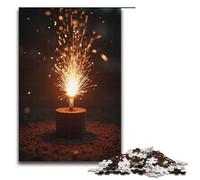 Puzzles pour Adultes 1000 pièces Petits Feux d'artifice à Assembler Aide Le Cerveau à exercer Jouets addictifs pour cultiver la Patience 1000 pièces (38 x 26 cm)