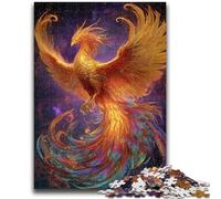 Puzzles pour Adultes 1000 pièces Phénix mystérieux Anti-Stress Défi Difficile Chaque pièce est Unique - Jeu Familial Stimulant et Amusant 26x38cm