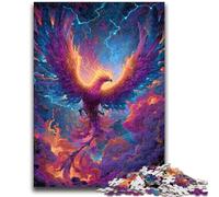 Puzzles pour Adultes 1000 pièces Phénix mystérieux Anti-Stress Staycation Kill Time Décoration Parfaite pour Les 14 Ans et Plus 50x75cm