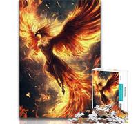 Puzzles pour Adultes 1000 pièces Phénix mystérieux, défi d'intelligence cérébrale, Jouets addictifs, Cadeau d'anniversaire, Cadeaux, Art Mural 75x50cm
