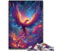 Puzzles pour Adultes 1000 pièces Phénix mystérieux pour Les 14 Ans et Plus Jeux Amusants Activités Amusantes à la Maison, Cadeaux d'anniversaire, Cadeaux de Voyage 38x26cm