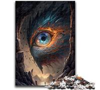 Puzzles pour Adultes 1000 pièces Phoenix Lash Eye Jeu Stimulant et Jeu Familial Décoration Murale Cadeaux d'anniversaire et de Noël Uniques 50x75cm
