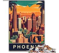 Puzzles pour Adultes 1000 pièces Phoenix Skyline, adaptés aux Personnes de 14 Ans et Plus Difficile à Terminer mais Amusant et Humoristique Excellent Cadeau 26x38cm
