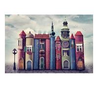 Puzzles pour Adultes 1000 pièces，pièces de Puzzles de la bibliothèque de Style européen, pour la décoration des Murs et Les Jeux de Famille