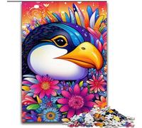 Puzzles pour Adultes 1000 pièces Pingouin coloré Puzzle 1000 pièces pour Adultes pour Adolescents Jeux de Jouets stimulants Taille : 38x26cm