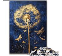 Puzzles pour Adultes 1000 pièces Pissenlit avec libellules, Jeux, Jouets, Cadeaux d'anniversaire Uniques pour Les Enfants de 14 Ans et Plus (Taille 26x38cm)
