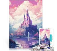 Puzzles pour Adultes 1000 pièces Pixel Art du Château Magique Défi Difficile pour soulager Le Stress décoration Murale 38x26cm