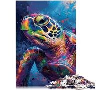 Puzzles pour Adultes 1000 pièces Planet Turtle Family Game pour et 26x38cm Stress Reliever Staycation Kill Time pour Les 14 Ans et Plus