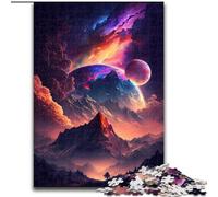 Puzzles pour Adultes 1000 pièces Planète dans l'espace Puzzle en Carton, activité éducative pour Les compétences cognitives Amélioration des compétences cognitives 1000 pièces(26x38cm)