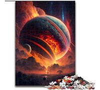 Puzzles pour Adultes 1000 pièces Planète Géante Gazeuse en Bois, activité Amusante à la Maison 50x75cm, activité familiale Amusante, défi cérébral, pour Adolescent