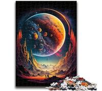 Puzzles pour Adultes 1000 pièces Planète Géante Gazeuse Jeu Stimulant et Jeu Familial Cadeaux du Père Noël Secret 50x75cm