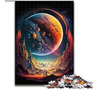 Puzzles pour Adultes 1000 pièces Planète Géante Gazeuse Puzzle en Bois Taille 50x75cm Décoration Parfaite pour la Maison ou Le Bureau, Cadeau de Noël idéal