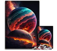 Puzzles pour Adultes 1000 pièces Planète Géante Gazeuse Puzzles pour Adultes Décoration Artistique DIY Parfaite ou Cadeau d'anniversaire 50x75cm/19,68x29,52 Pouces