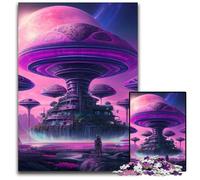 Puzzles pour Adultes 1000 pièces Planète Rose Puzzles pour Adultes Casse-tête Haute difficulté pour Adolescents 26x38cm / 10,23x14,96 Pouces