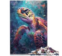 Puzzles pour Adultes 1000 pièces Planète Tortue Jeu Stimulant Puzzles 26x38cm Jeu Stimulant et Jeu Familial pour Adolescents à partir de 14 Ans