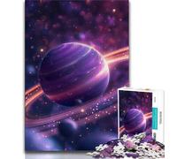 Puzzles pour Adultes 1000 pièces Planètes Aurores Colorées Puzzles pour Adultes Soulagement du Stress Défi Difficile Décoration d'intérieur Unique et Cadeaux 75x50cm