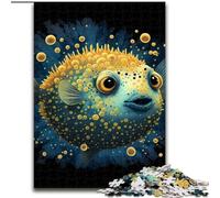 Puzzles pour Adultes, 1000 pièces, Poisson-Globe, Puzzles Carton, Parfaits pour Les Adolescents et Les collectionneurs, décoration idéale pour la Maison et Cadeau de Voyage, Taille 38x26cm