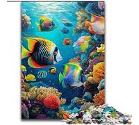 Puzzles pour Adultes 1000 pièces Poissons sous-Marins Idéal pour Les Adolescents et Les collectionneurs, Cadeau de Voyage, Activité familiale 50x75cm