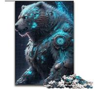 Puzzles pour Adultes 1000 pièces Polaris Steel Claw Bear Puzzle en Carton, Parfait pour Halloween, Noël, Cadeau d'anniversaire 1000 pièces(26x38cm)