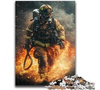 Puzzles pour Adultes 1000 pièces Pompier pour 14 Ans et Plus Jeu de Quiz Activités Amusantes à la Maison, Cadeau d'anniversaire, Cadeaux de Voyage 26x38cm