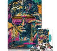 Puzzles pour Adultes 1000 pièces Pop-Art Michel-Ange Statue de David, Aide Le Cerveau à exercer des Jouets addictifs pour cultiver la Patience Décoration Parfaite (75x50cm)