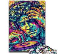 Puzzles pour Adultes 1000 pièces Pop-Art Michel-Ange Statue de David Puzzle 1000 pièces, Activités familiales Amusantes à la Maison, Cadeau d'anniversaire, Cadeaux de Voyage (26x38cm)