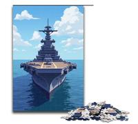 Puzzles pour Adultes 1000 pièces Porte-Avions Puzzle Cadeaux d'anniversaire pour et Adolescents de 14 Ans et Plus 1000 pièces (75 x 50 cm)