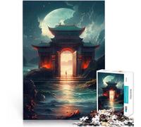 Puzzles pour Adultes 1000 pièces Porte Japonaise vers Le Paradis Jouet éducatif d'apprentissage Une œuvre d'art 38x26cm