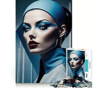 Puzzles pour Adultes 1000 pièces Portrait de la véritable déesse Jeu d'ajustement précis Casse-tête Cadeau Moment de détente et de Divertissement Cadeau Artistique de Noël (38x52cm)