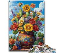 Puzzles pour Adultes 1000 pièces Pots de Plantes du désert Puzzles pour Adultes, Jouets de Jeu Chaque pièce est Unique - Jeu Familial Stimulant et Amusant (38x26cm)