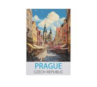 Puzzles pour Adultes 1000 Pièces,Prague République Tchèque,Puzzles en Papier pour Adultes Décompression Jouets Puzzle,Puzzles Classiques(50x70cm)-FR85