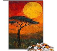 Puzzles pour Adultes 1000 pièces Prairies africaines, stimulent Le Cerveau, Jouets addictifs pour cultiver la Patience et améliorer la mémoire (Taille 26x38cm)