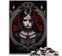 Puzzles pour Adultes 1000 pièces Princesse des Ténèbres Anti-Stress Défi Difficile Convient pour la décoration de Bureau 50x75cm