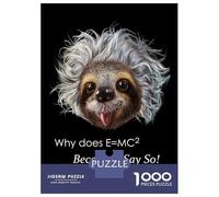 Puzzles pour Adultes 1000 Pièces Professor Sloth Puzzle pour Adultes Jeu De Réflexion Une Œuvre d'art Activités Amusantes À La Maison 38x26cm/1000pcs