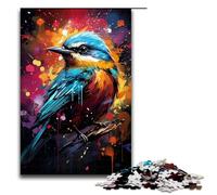 Puzzles pour Adultes 1000 pièces psychédélique coloré Bluebird Puzzle Impossible Jeu Familial Soulagement du Stress Défi Difficile 1000 PCS (75x50cm)