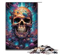Puzzles pour Adultes 1000 pièces Psychédélique Étrange Squelette Jouet Jeu Intellectuel Idéal comme Cadeau pour Toute la Famille 75x50cm