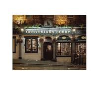 Puzzles pour Adultes 1000 Pièces，Pub Greyfriars Bobby，Puzzles en Bois pour Adultes Décompression Jouets Puzzle,Puzzles Classiques（75x50cm）-AD9