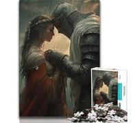 Puzzles pour Adultes 1000 pièces, Puissant Chevalier médiéval, 1000 pièces pour Adultes, Jeu de Quiz, décoration Murale, Cadeaux d'anniversaire et de Noël Uniques (Taille 75x50cm)