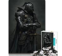 Puzzles pour Adultes 1000 pièces, Puissant Chevalier médiéval, 1000 pièces pour Adultes, Jouet éducatif intellectuel décompressant, Cadeau d'anniversaire (Taille 38x26cm)