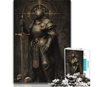 Puzzles pour Adultes 1000 pièces Puissant Chevalier médiéval, Jeux éducatifs, décoration d'intérieur, idéal comme Cadeau pour Toute la Famille (38x26cm)