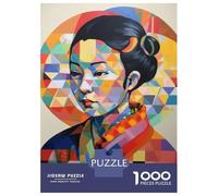 Puzzles pour adultes, 1000 pièces, puzzle abstrait The Geishas Grace, jeu de réflexion, idée cadeau pour femme, anniversaire unique 38 x 26 cm/1000 pièces
