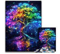 Puzzles pour Adultes 1000 pièces Puzzle Arbre de Vie Puzzles en Carton pour la décoration intérieure, Divertissement en Famille, 14 Ans et Plus 26x38cm