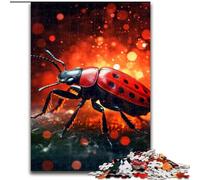 Puzzles pour Adultes 1000 pièces Puzzle Art Coccinelle Coloré pour s'amuser en Famille Parfait pour Les Vacances, Les soirées de Jeux interactives (Taille : 50x75cm)