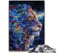Puzzles pour Adultes 1000 pièces Puzzle Art Lions pour et à partir de 14 Ans Jouets de Jeu Car il est idéal comme Cadeau pour Toute la Famille 26x38cm