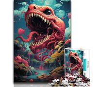 Puzzles pour Adultes 1000 pièces Puzzle Art Serpent coloré, Jeu Stimulant et Jeu Familial, pour la décoration de la Maison pour et 14 Ans 38x26cm