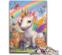 Puzzles pour Adultes 1000 pièces, Puzzle bébé Licorne 1000 pièces, Anti-Stress, Vacances à la Maison, Tuer Le Temps, Interaction Parent-Enfant 50x75cm